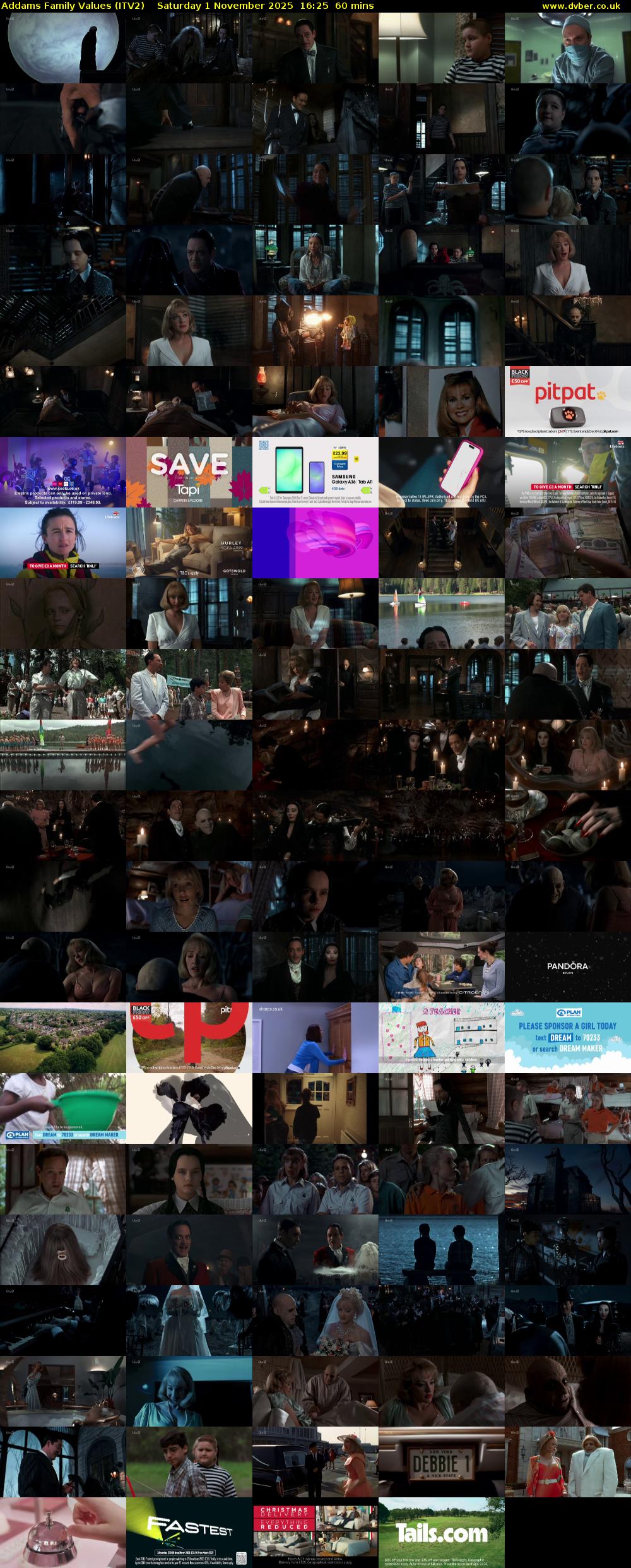 Addams Family Values (ITV2) Saturday 1 November 2025 16:25 - 17:25