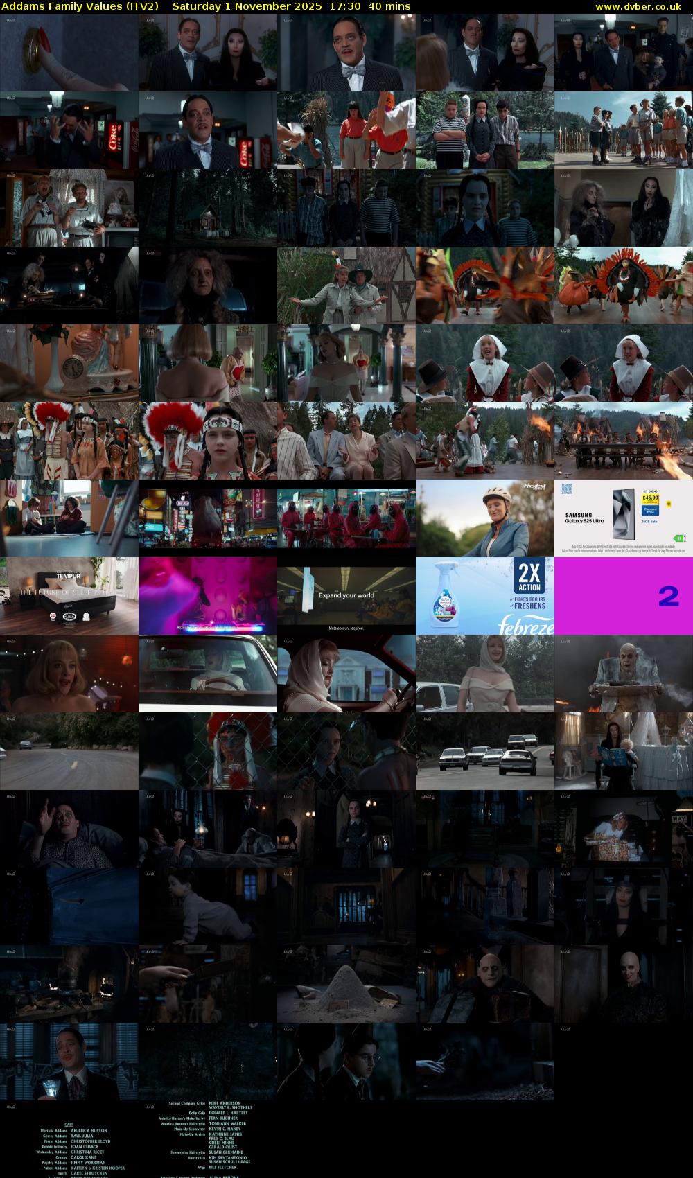 Addams Family Values (ITV2) Saturday 1 November 2025 17:30 - 18:10