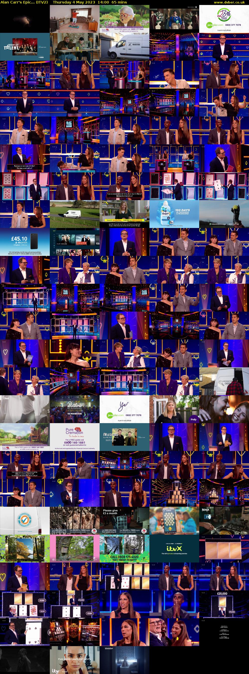Alan Carr's Epic... (ITV2) Thursday 4 May 2023 14:00 - 15:05