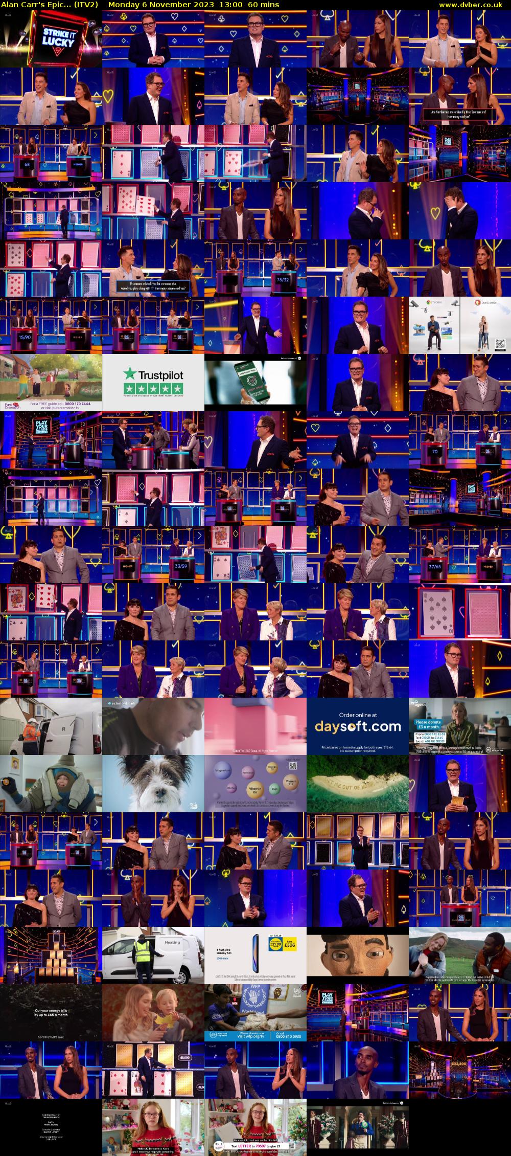 Alan Carr's Epic... (ITV2) Monday 6 November 2023 13:00 - 14:00