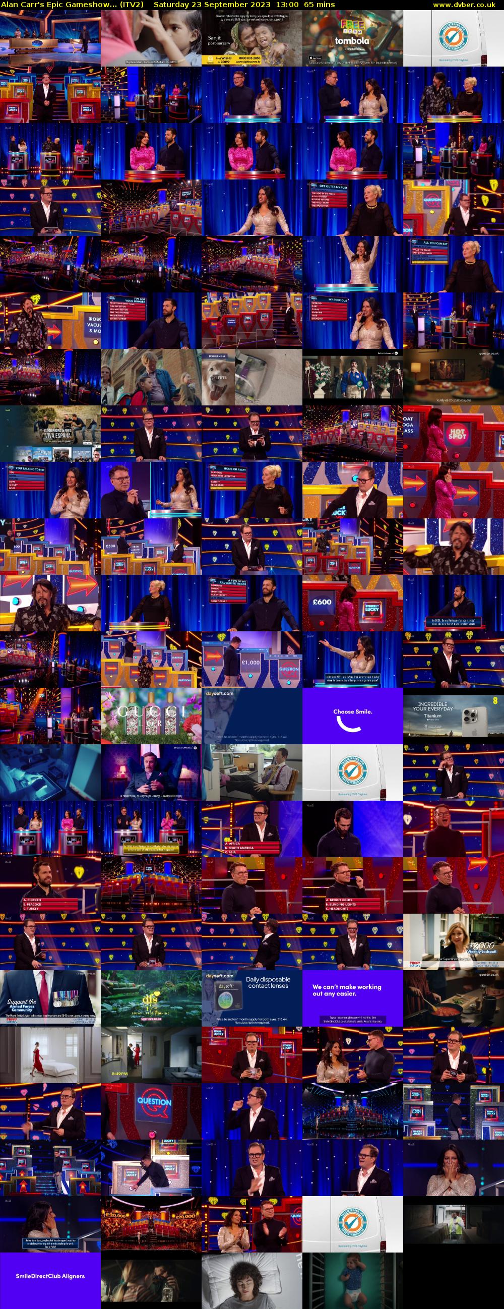 Alan Carr's Epic Gameshow... (ITV2) Saturday 23 September 2023 13:00 - 14:05