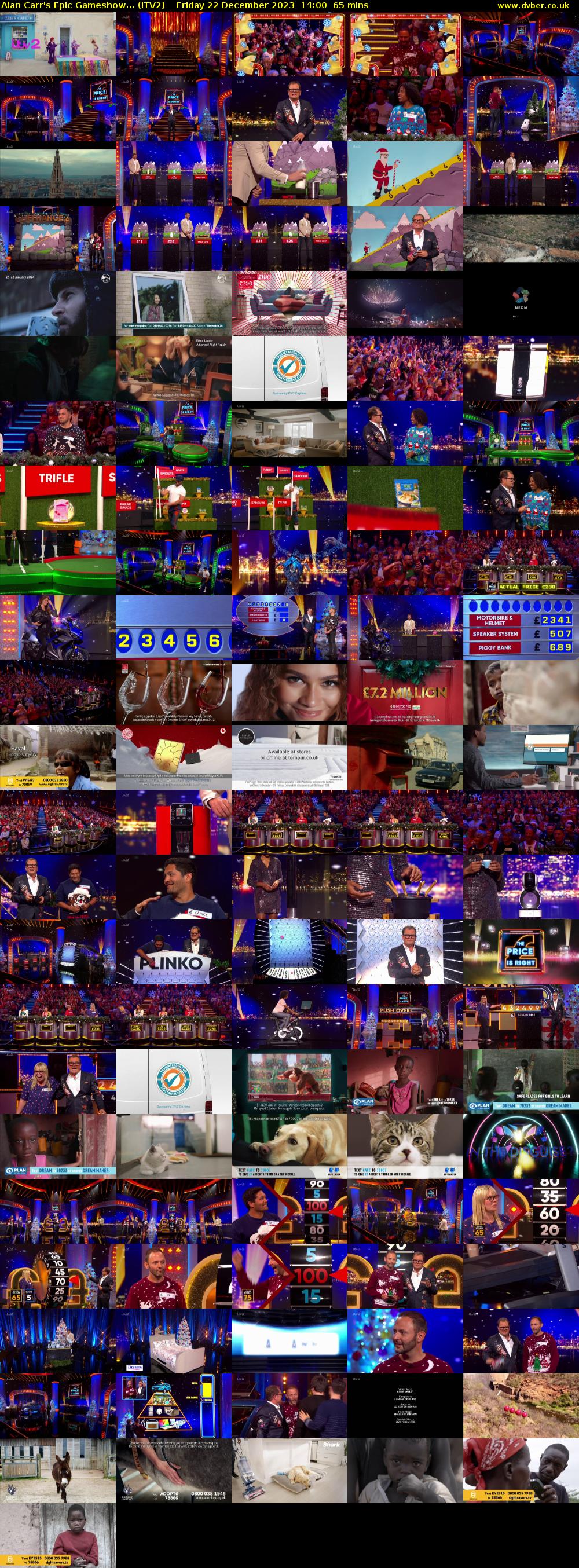Alan Carr's Epic Gameshow... (ITV2) Friday 22 December 2023 14:00 - 15:05