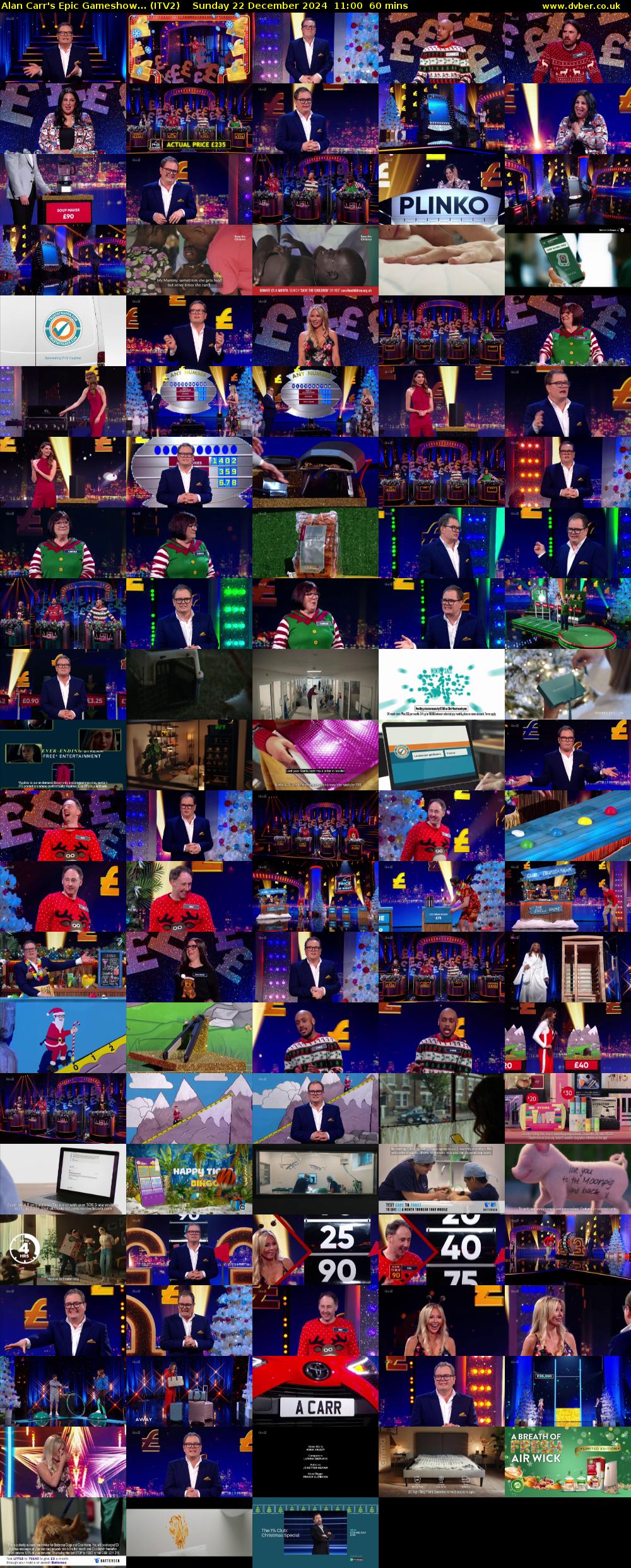 Alan Carr's Epic Gameshow... (ITV2) Sunday 22 December 2024 11:00 - 12:00