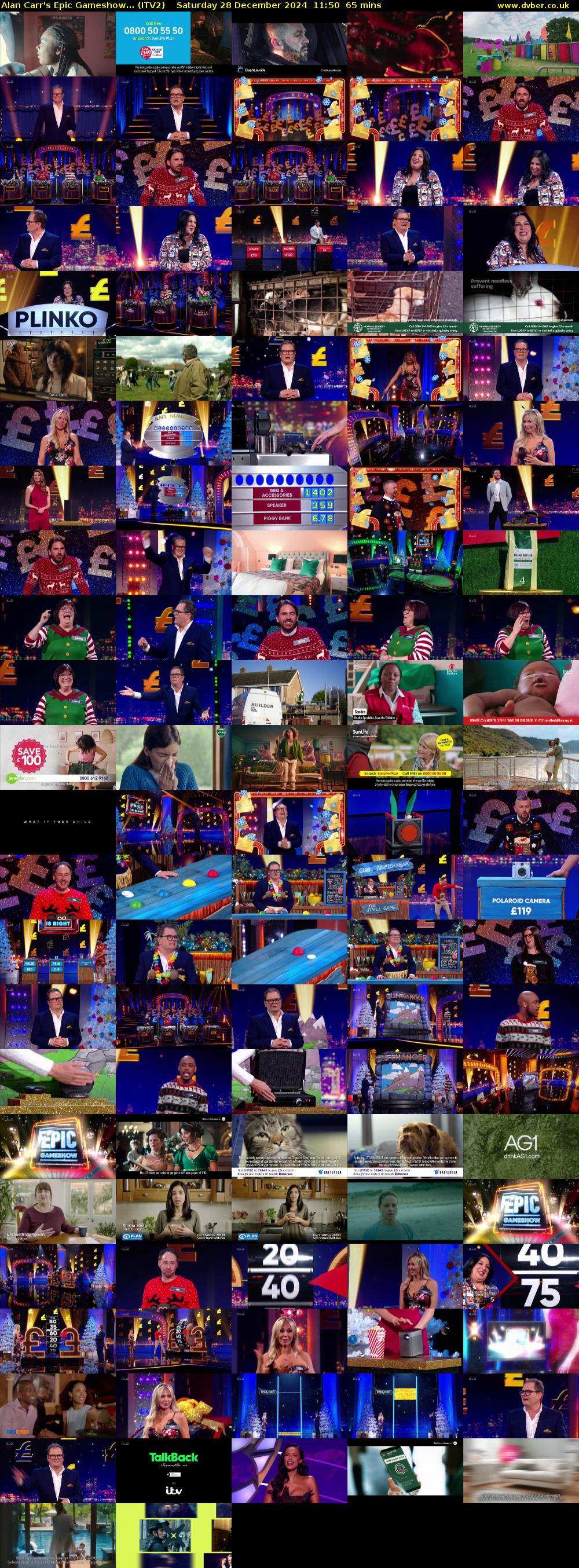 Alan Carr's Epic Gameshow... (ITV2) Saturday 28 December 2024 11:50 - 12:55