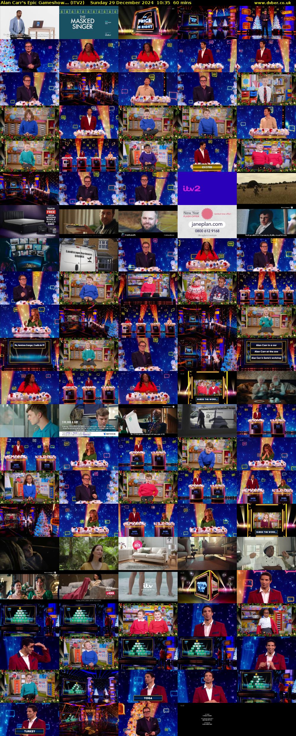 Alan Carr's Epic Gameshow... (ITV2) Sunday 29 December 2024 10:35 - 11:35