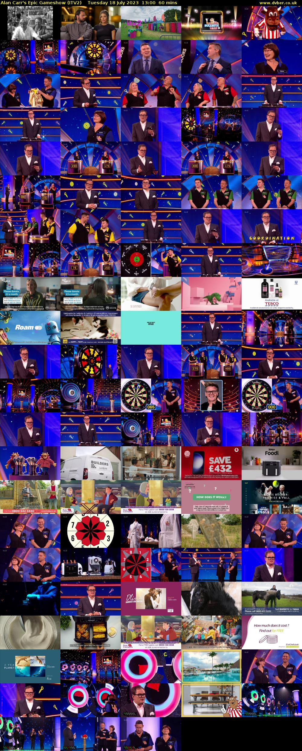 Alan Carr's Epic Gameshow (ITV2) Tuesday 18 July 2023 13:00 - 14:00