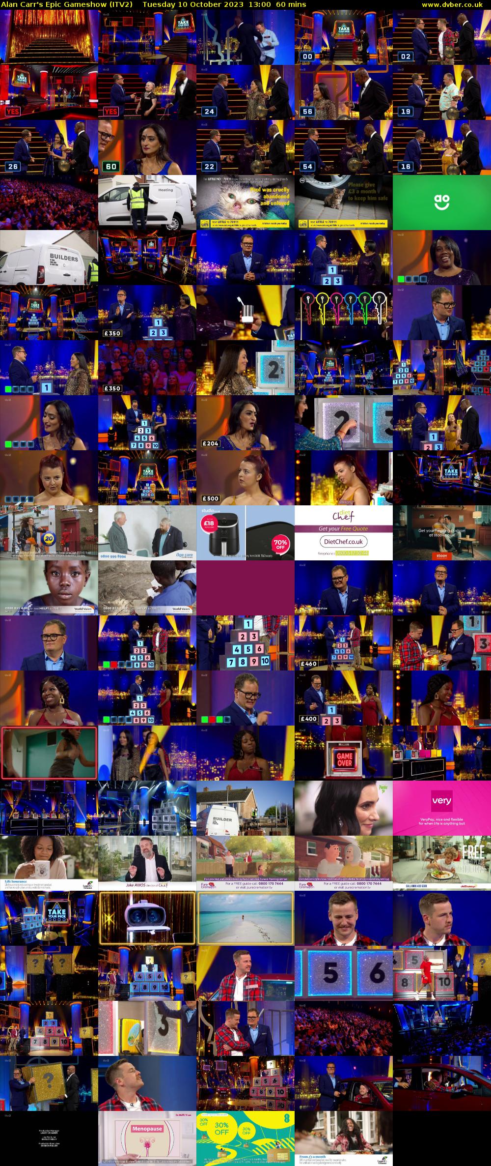 Alan Carr's Epic Gameshow (ITV2) Tuesday 10 October 2023 13:00 - 14:00