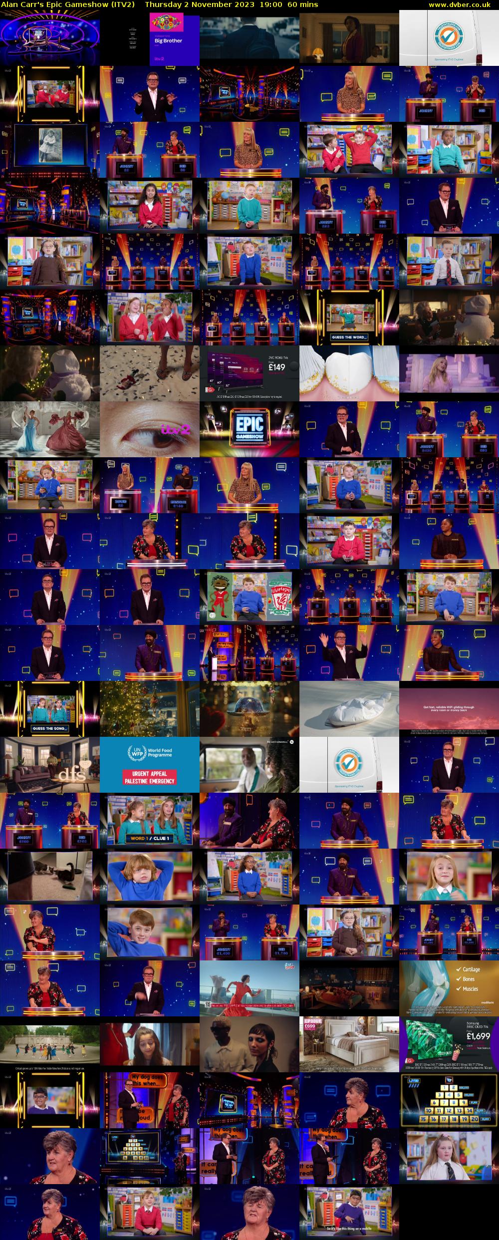 Alan Carr's Epic Gameshow (ITV2) Thursday 2 November 2023 19:00 - 20:00