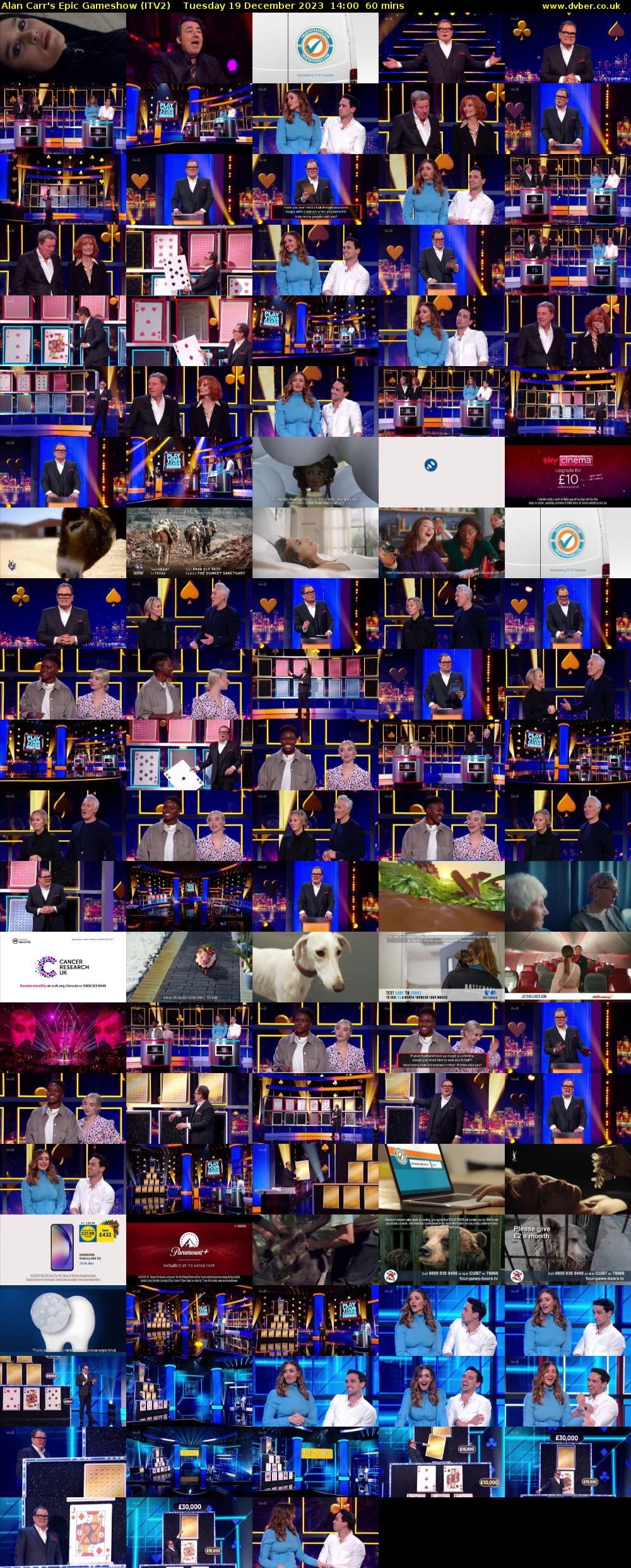 Alan Carr's Epic Gameshow (ITV2) Tuesday 19 December 2023 14:00 - 15:00