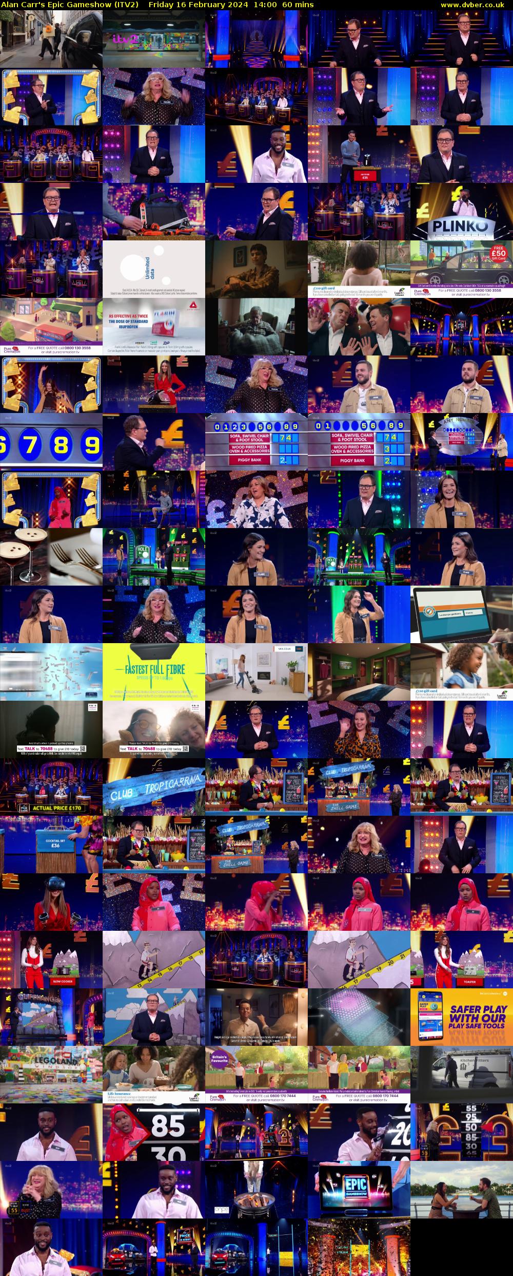 Alan Carr's Epic Gameshow (ITV2) Friday 16 February 2024 14:00 - 15:00