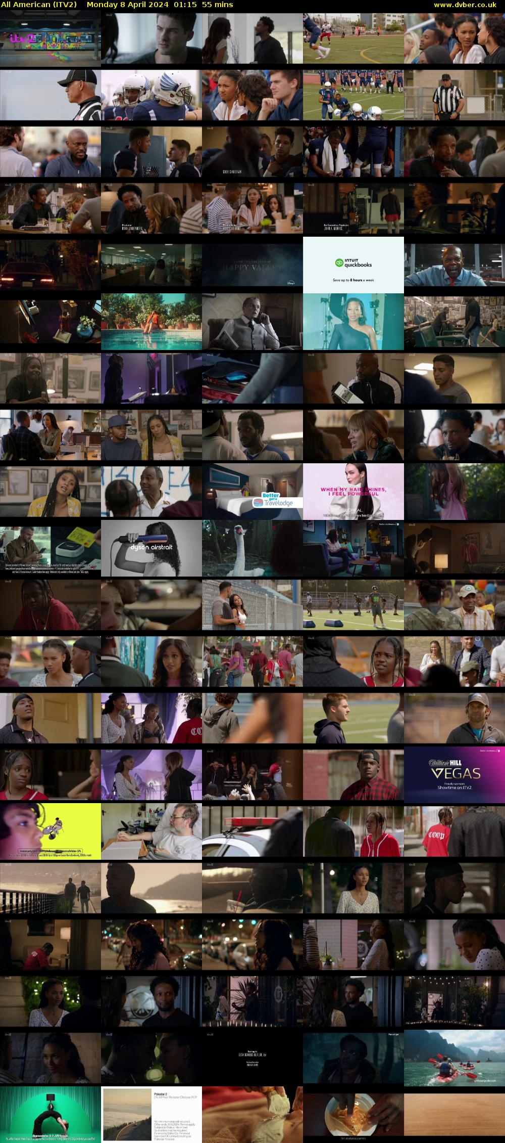 All American (ITV2) Monday 8 April 2024 01:15 - 02:10