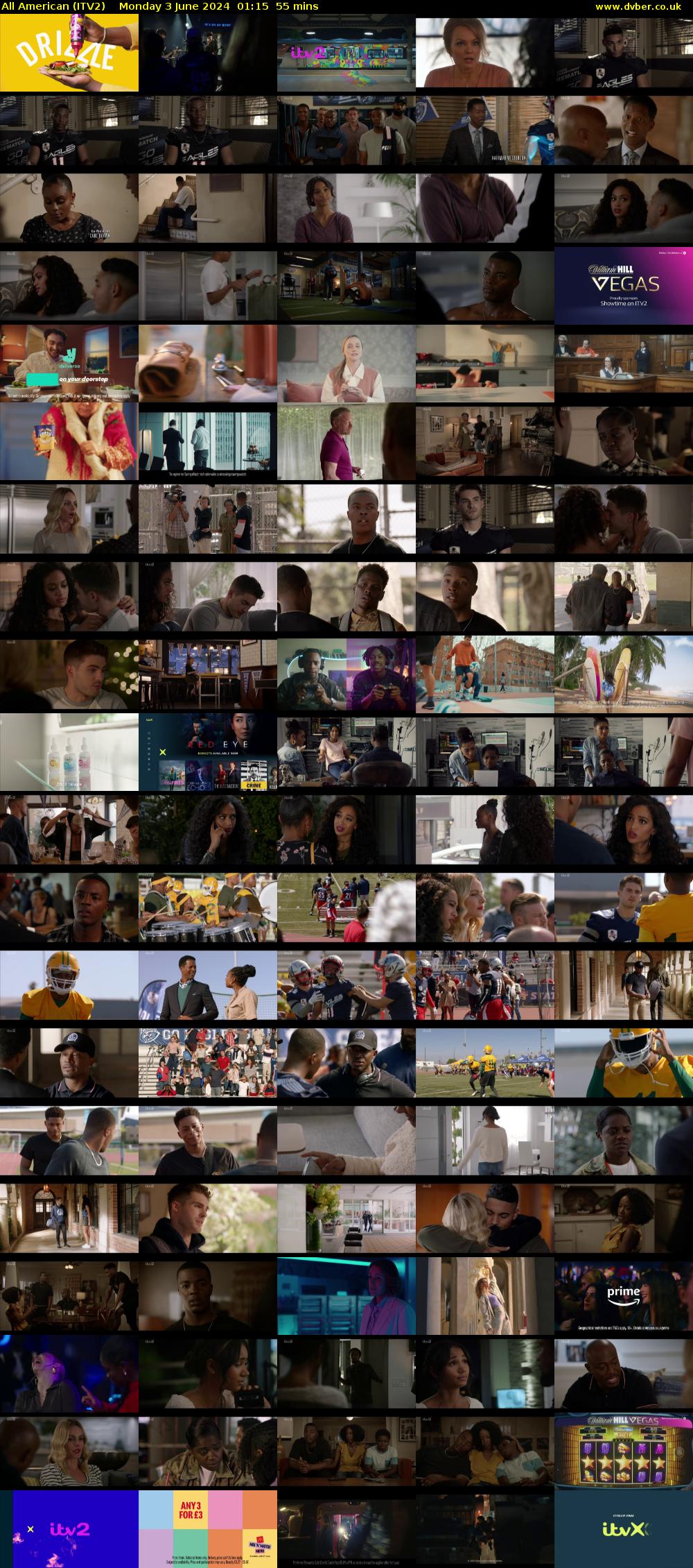 All American (ITV2) Monday 3 June 2024 01:15 - 02:10
