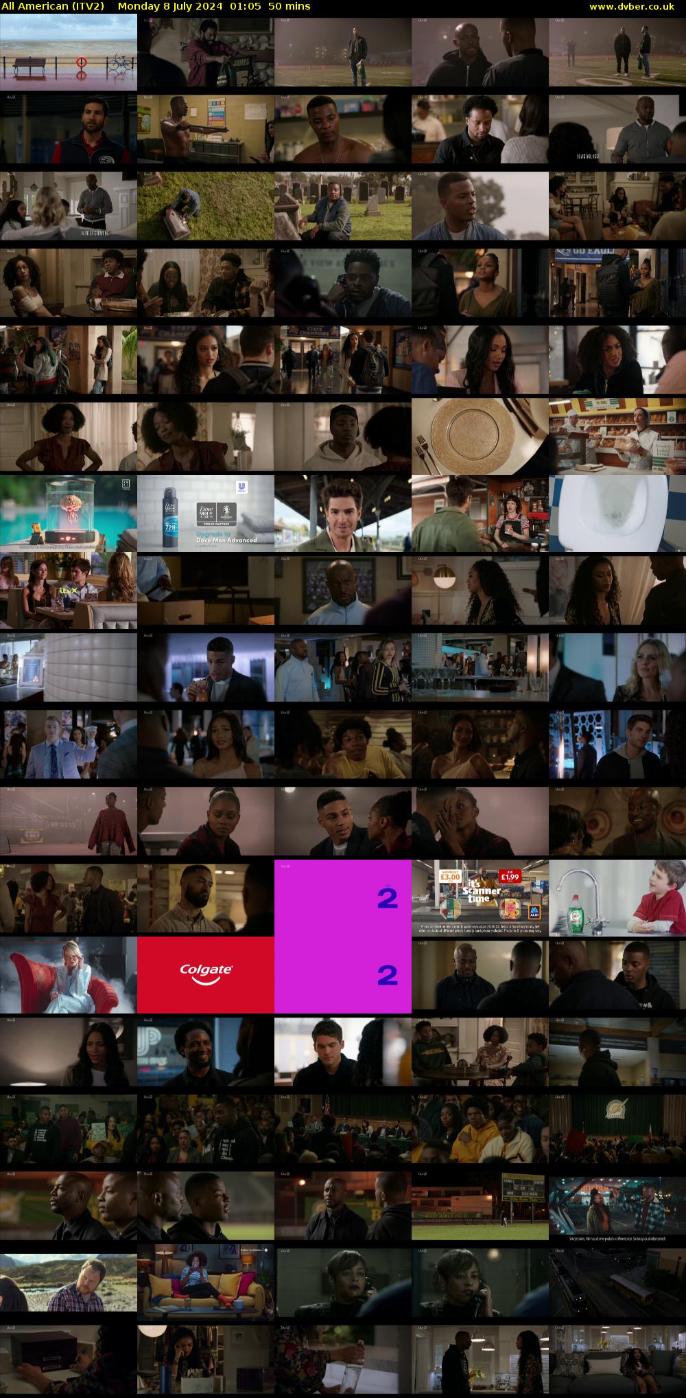 All American (ITV2) Monday 8 July 2024 01:05 - 01:55