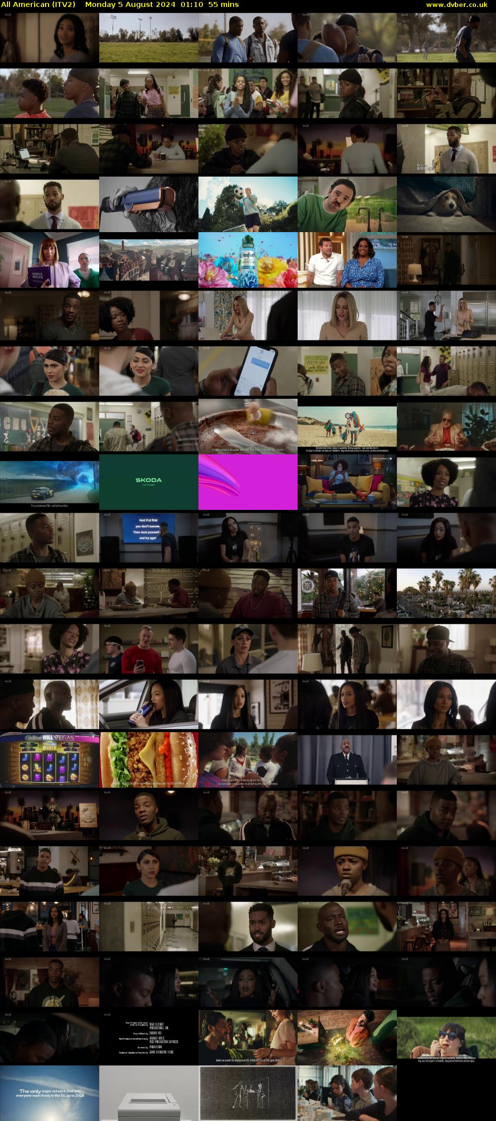All American (ITV2) Monday 5 August 2024 01:10 - 02:05