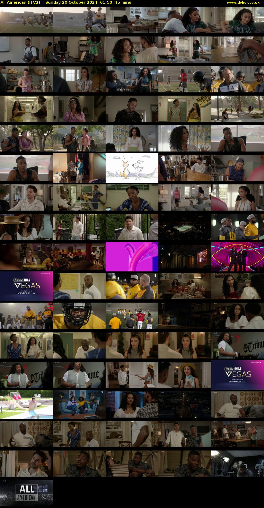 All American (ITV2) Sunday 20 October 2024 01:50 - 02:35