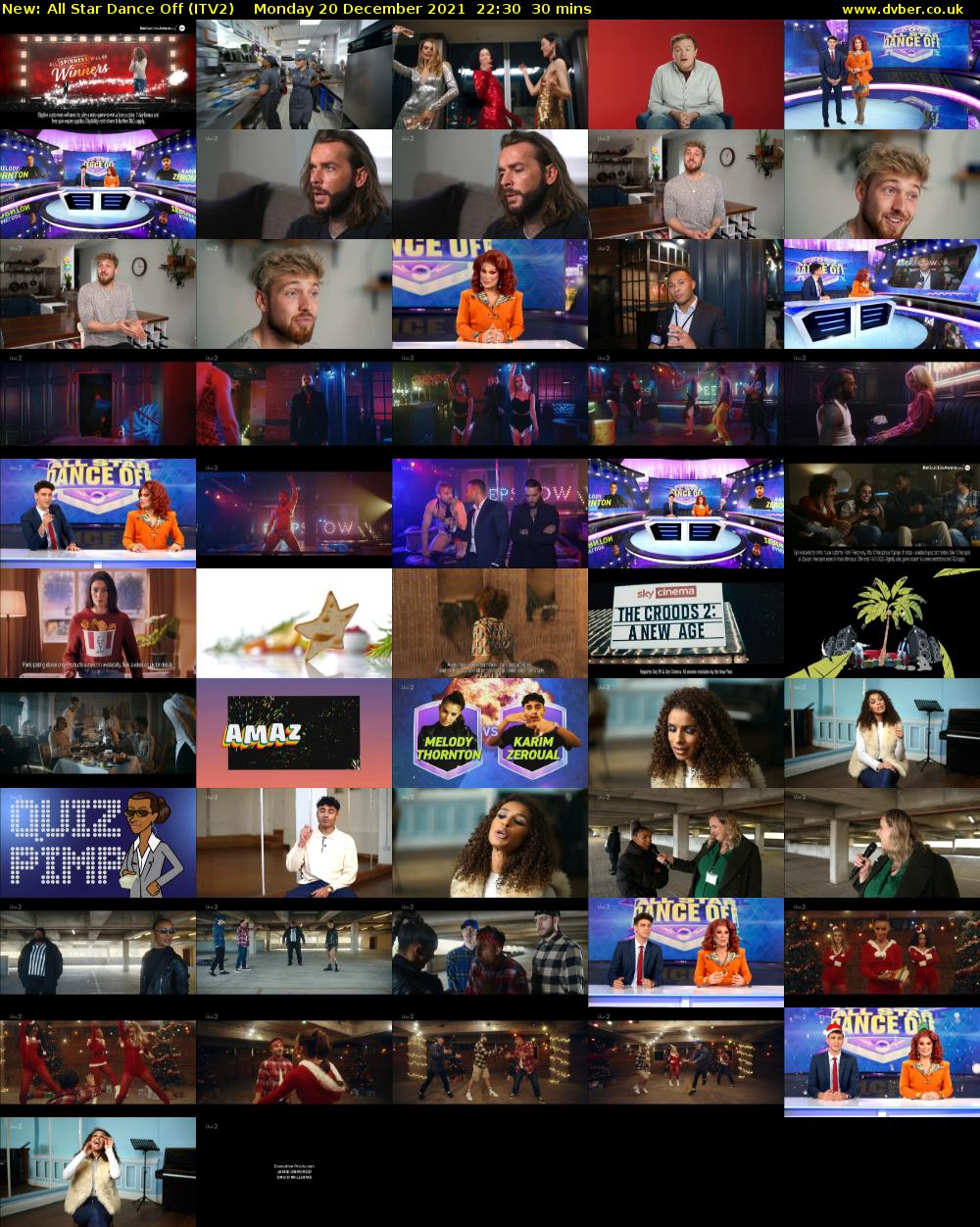All Star Dance Off (ITV2) Monday 20 December 2021 22:30 - 23:00