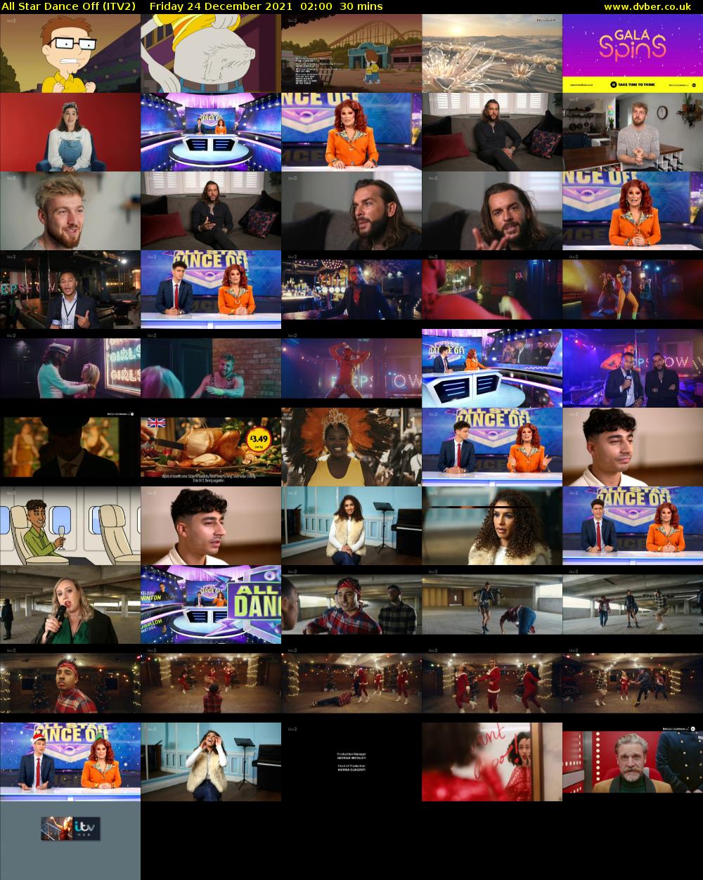 All Star Dance Off (ITV2) Friday 24 December 2021 02:00 - 02:30