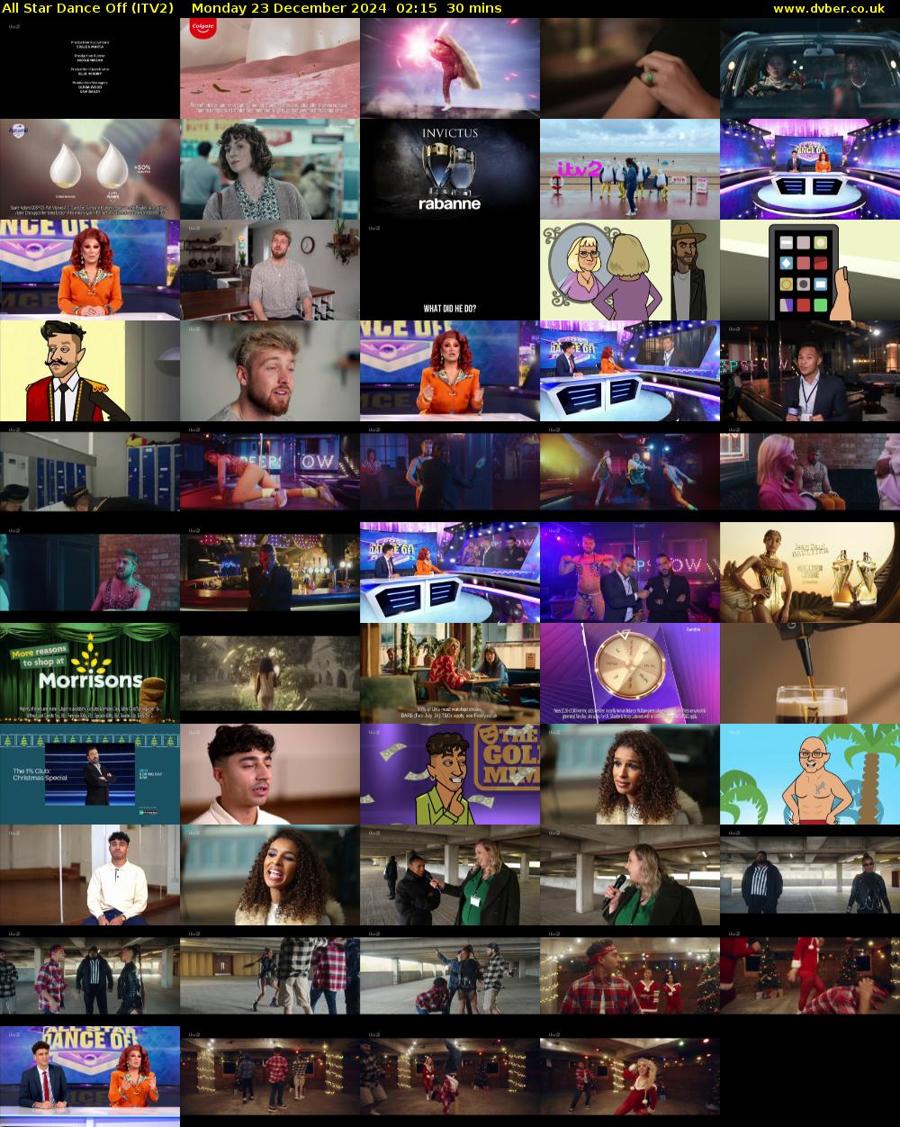 All Star Dance Off (ITV2) Monday 23 December 2024 02:15 - 02:45