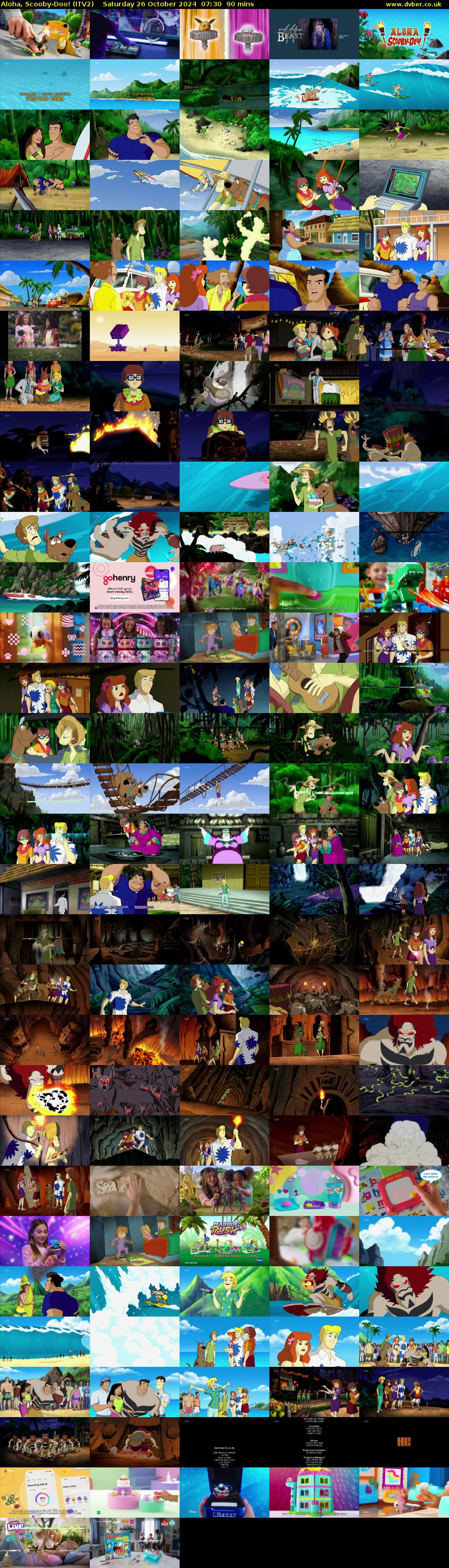 Aloha, Scooby-Doo! (ITV2) Saturday 26 October 2024 07:30 - 09:00