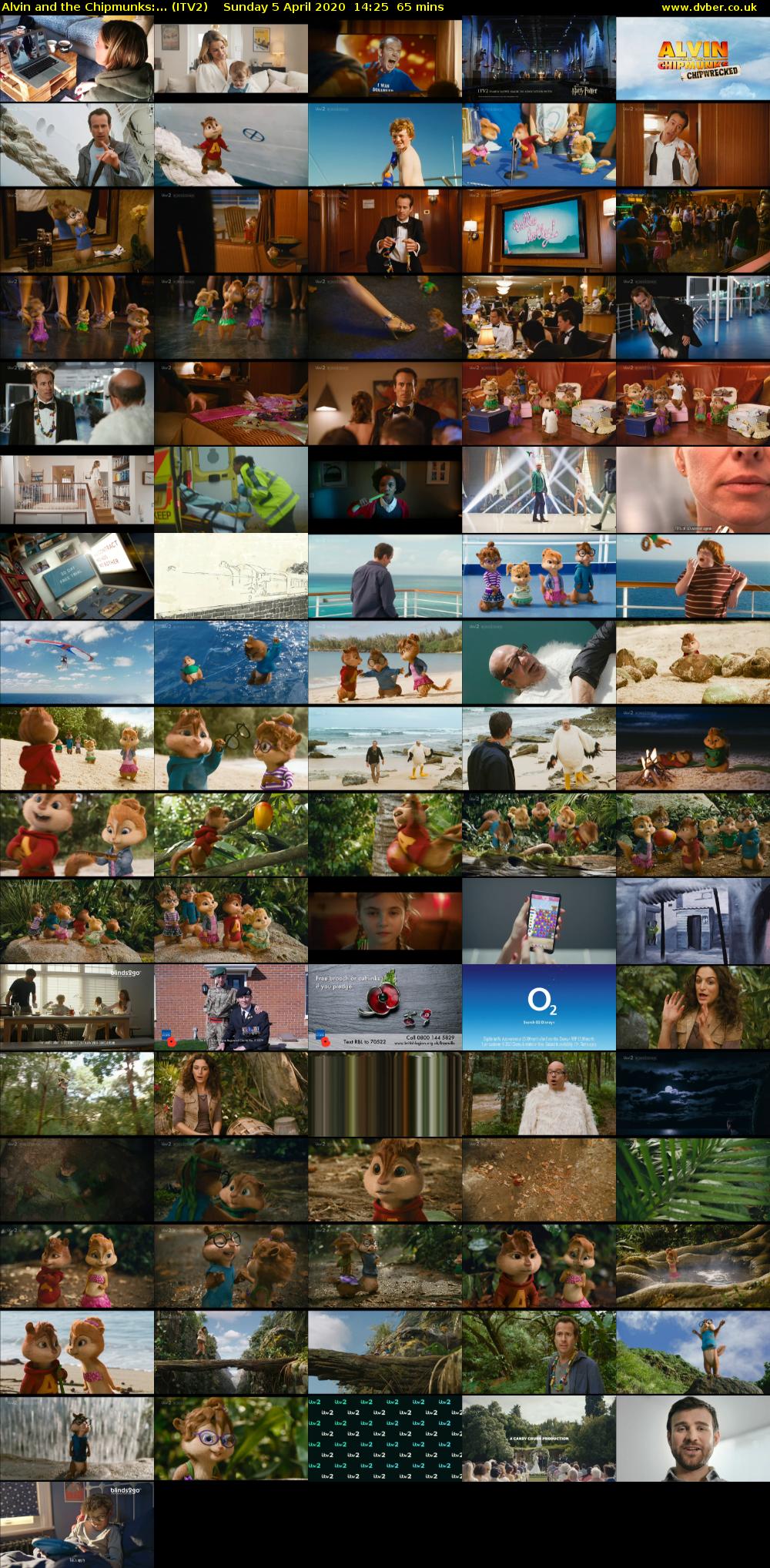 Alvin and the Chipmunks:... (ITV2) Sunday 5 April 2020 14:25 - 15:30