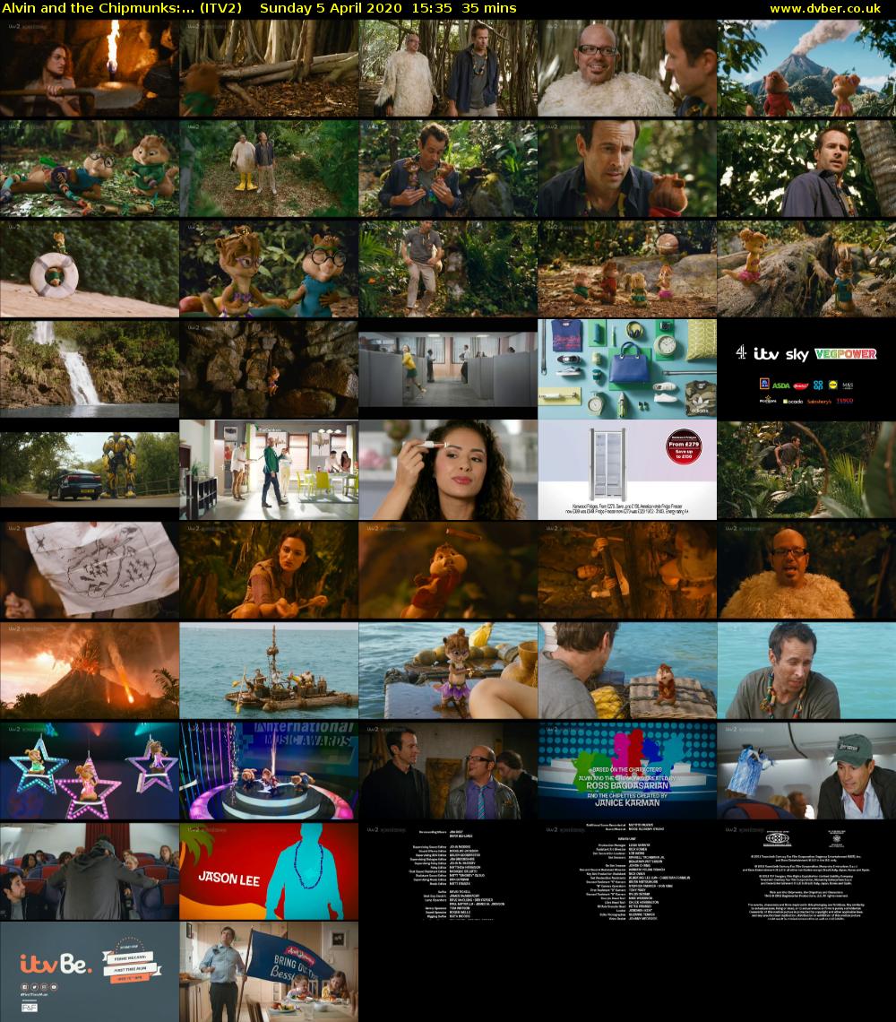 Alvin and the Chipmunks:... (ITV2) Sunday 5 April 2020 15:35 - 16:10
