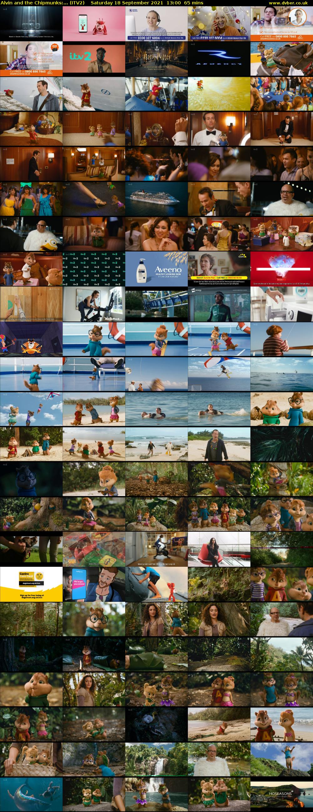 Alvin and the Chipmunks:... (ITV2) Saturday 18 September 2021 13:00 - 14:05