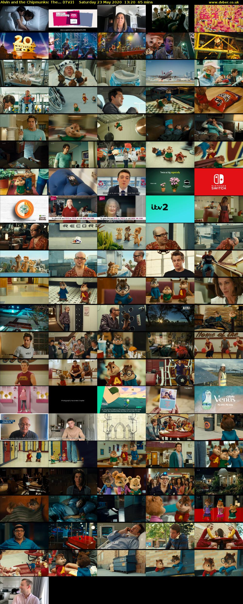 Alvin and the Chipmunks: The... (ITV2) Saturday 23 May 2020 13:20 - 14:25