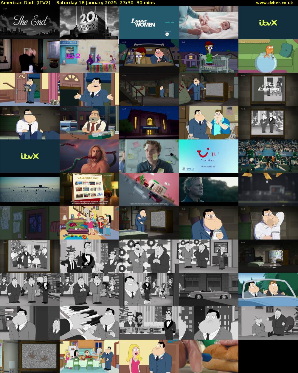 American Dad! (ITV2) Saturday 18 January 2025 23:30 - 00:00