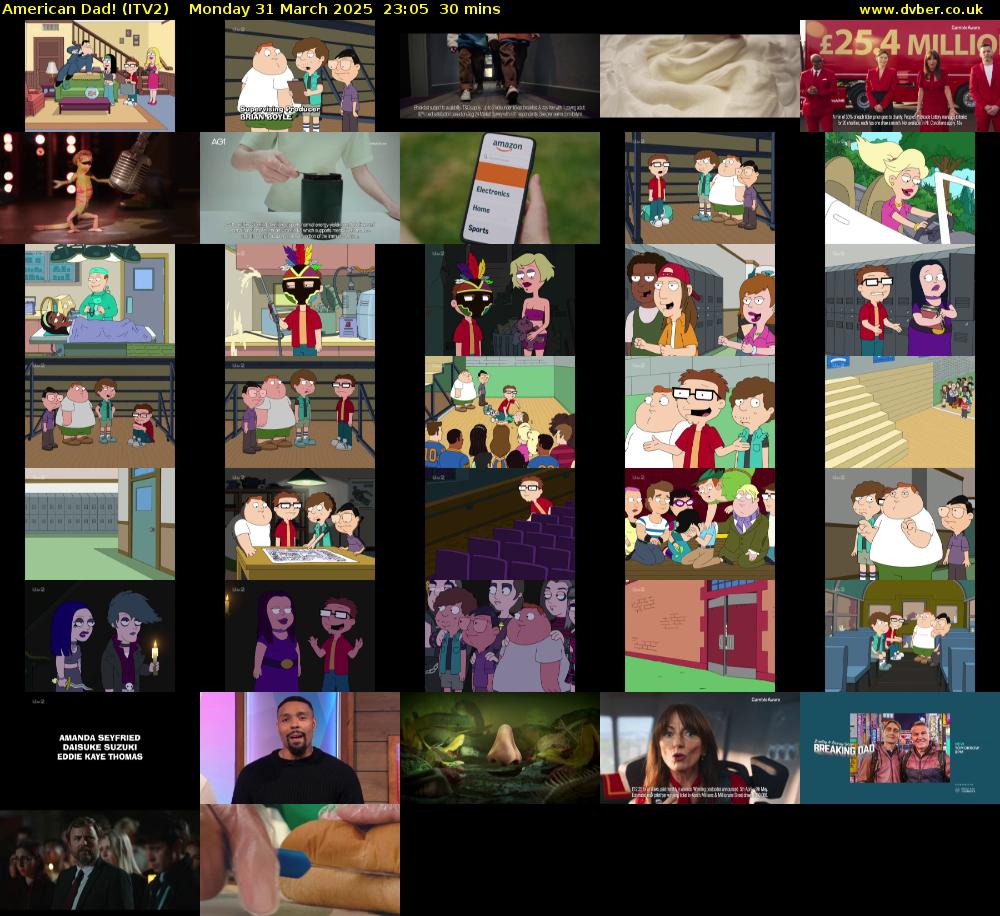 American Dad! (ITV2) Monday 31 March 2025 23:05 - 23:35