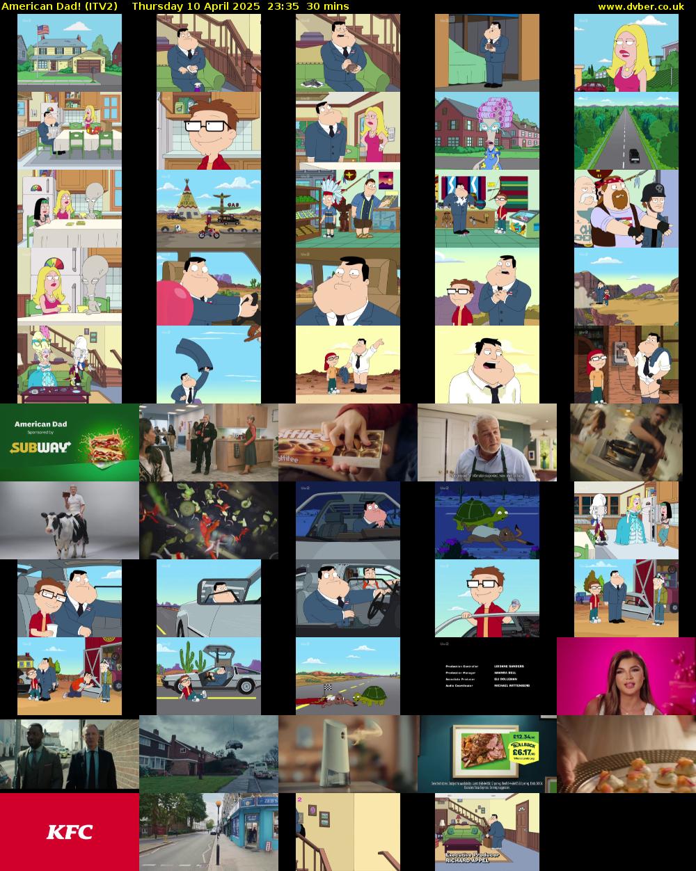 American Dad! (ITV2) Thursday 10 April 2025 23:35 - 00:05