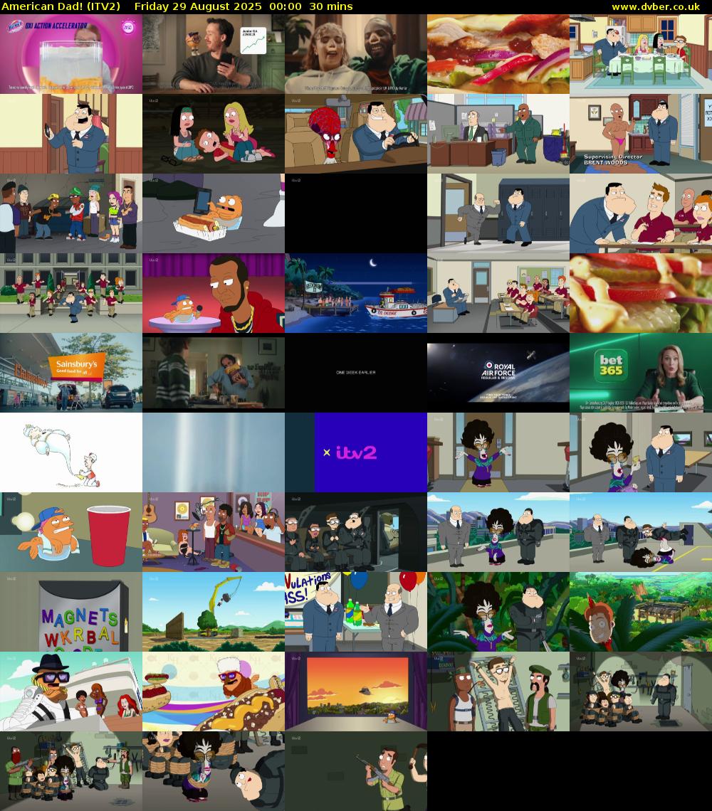 American Dad! (ITV2) Friday 29 August 2025 00:00 - 00:30