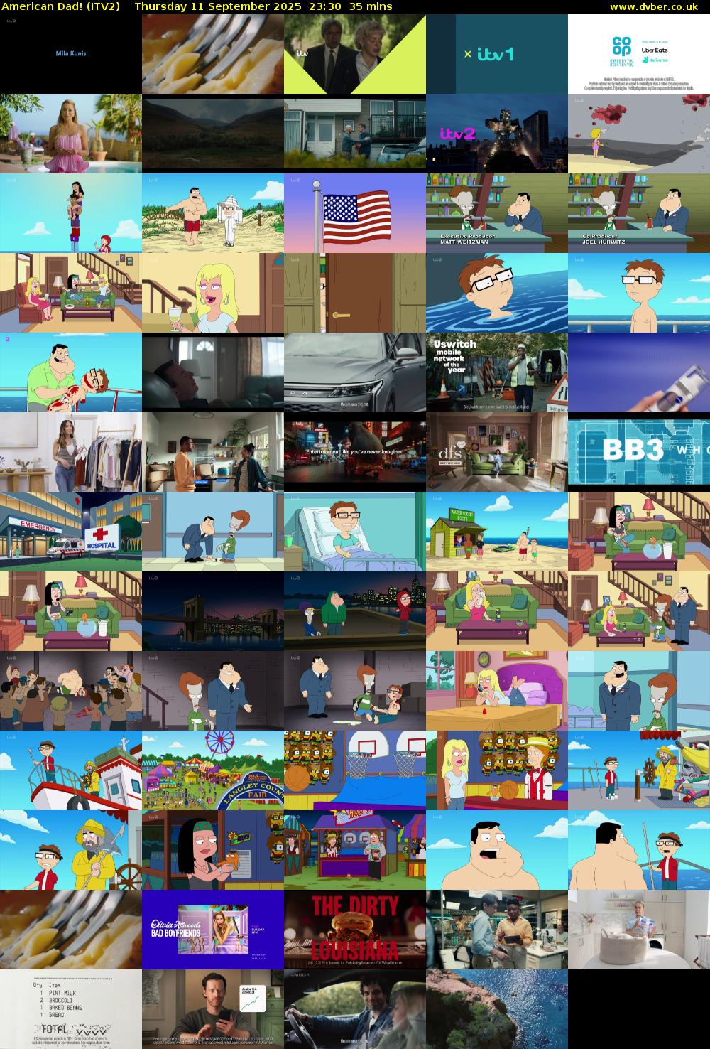 American Dad! (ITV2) Thursday 11 September 2025 23:30 - 00:05