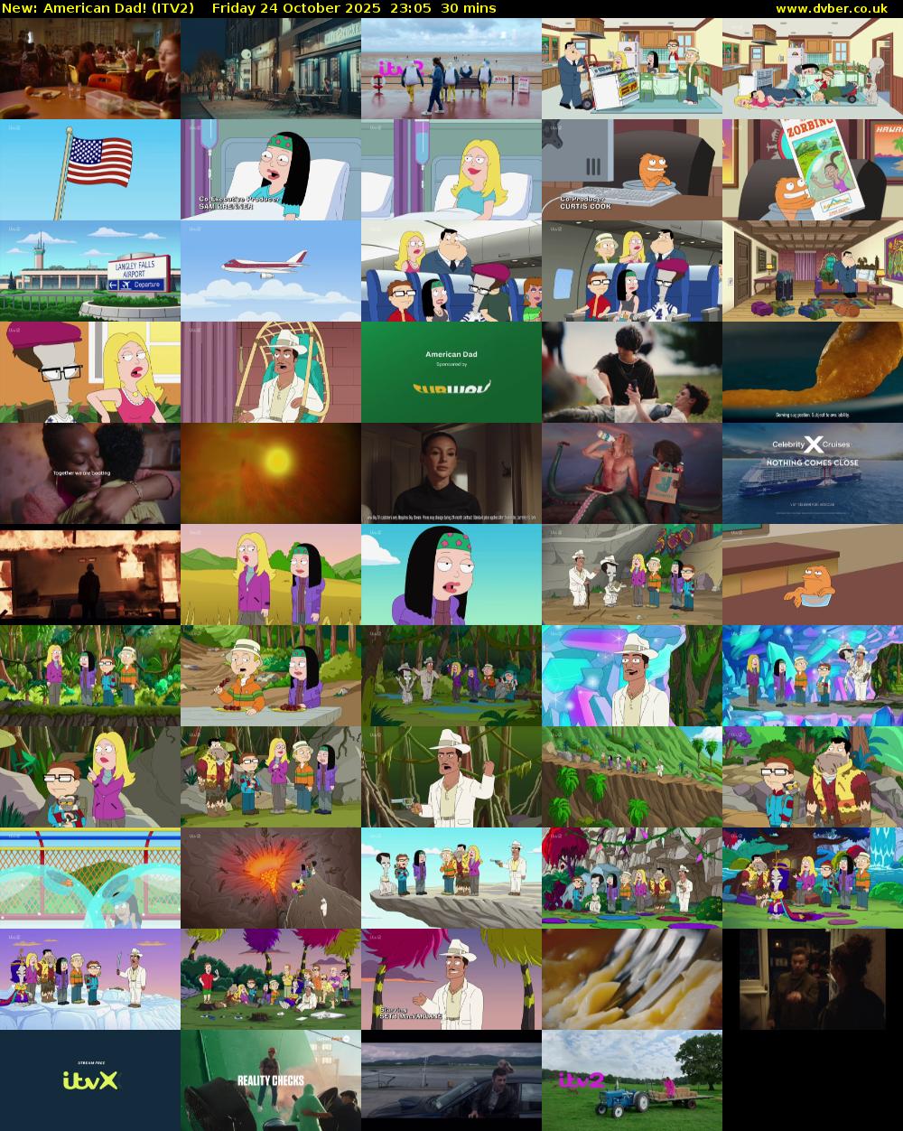 American Dad! (ITV2) Friday 24 October 2025 23:05 - 23:35