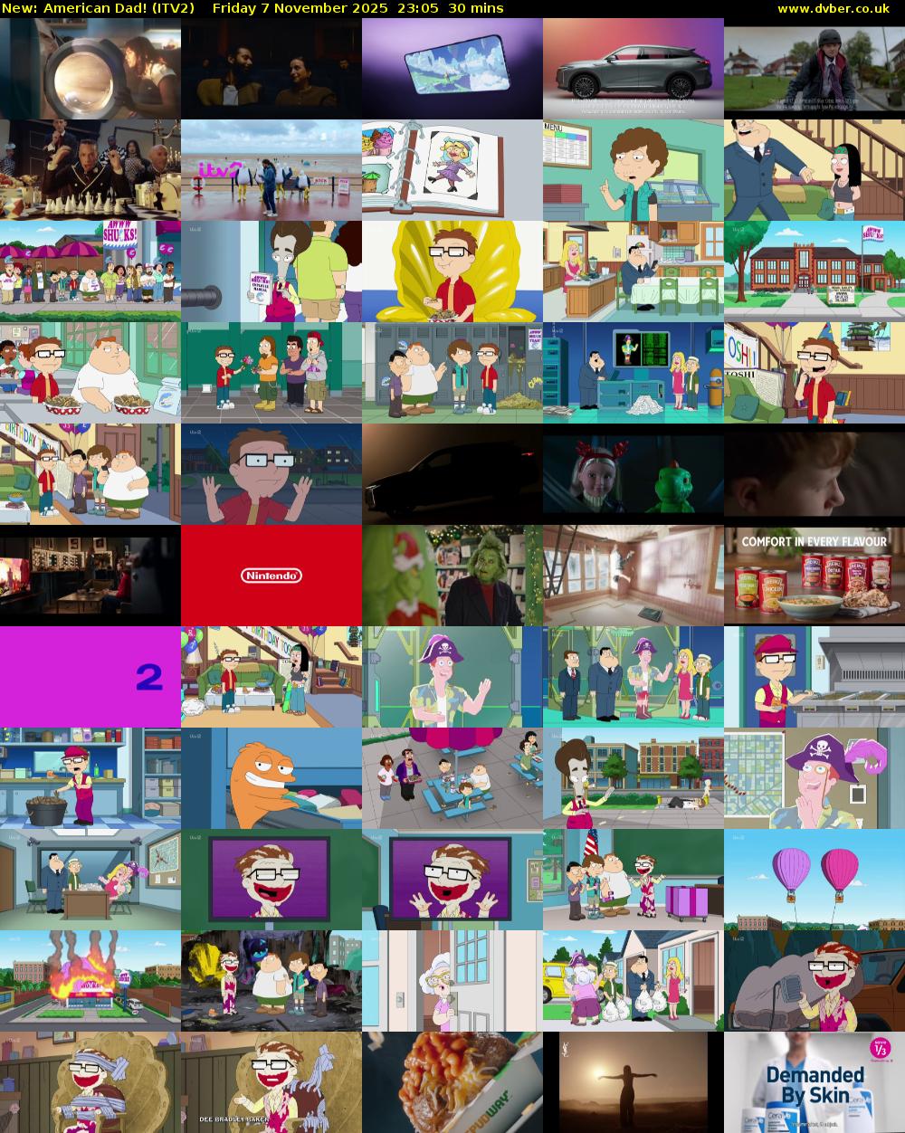 American Dad! (ITV2) Friday 7 November 2025 23:05 - 23:35