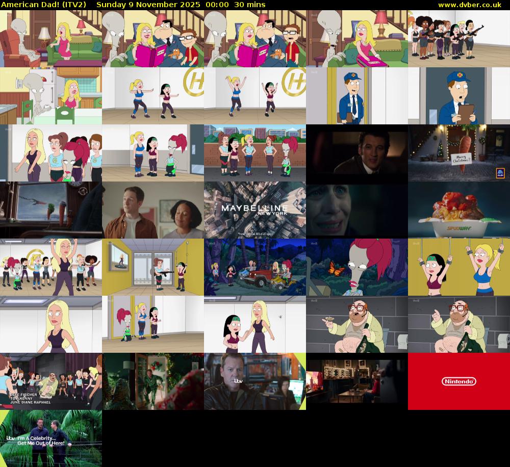 American Dad! (ITV2) Sunday 9 November 2025 00:00 - 00:30
