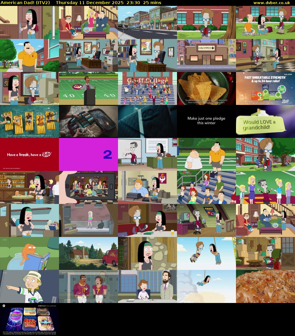 American Dad! (ITV2) Thursday 11 December 2025 23:30 - 23:55