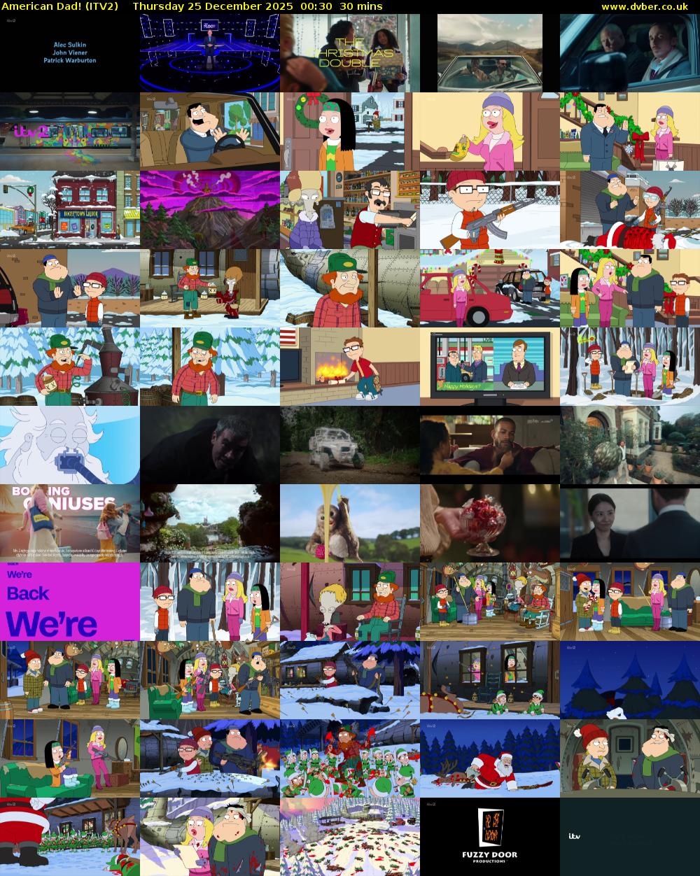 American Dad! (ITV2) Thursday 25 December 2025 00:30 - 01:00