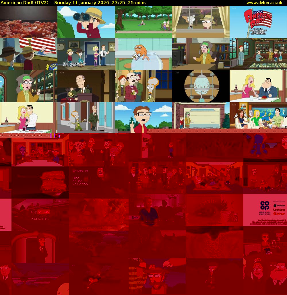 American Dad! (ITV2) Sunday 11 January 2026 23:25 - 23:50