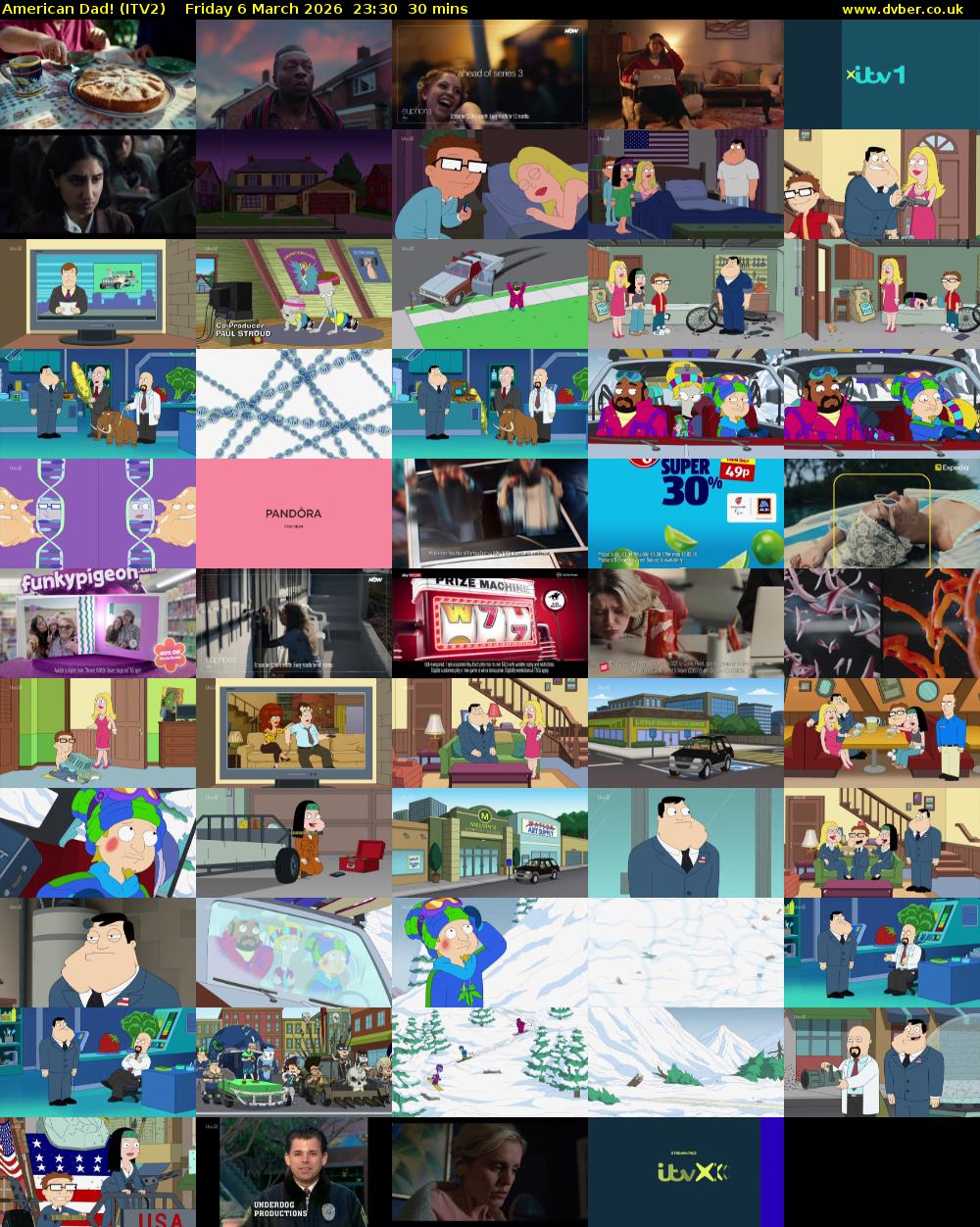 American Dad! (ITV2) Friday 6 March 2026 23:30 - 00:00
