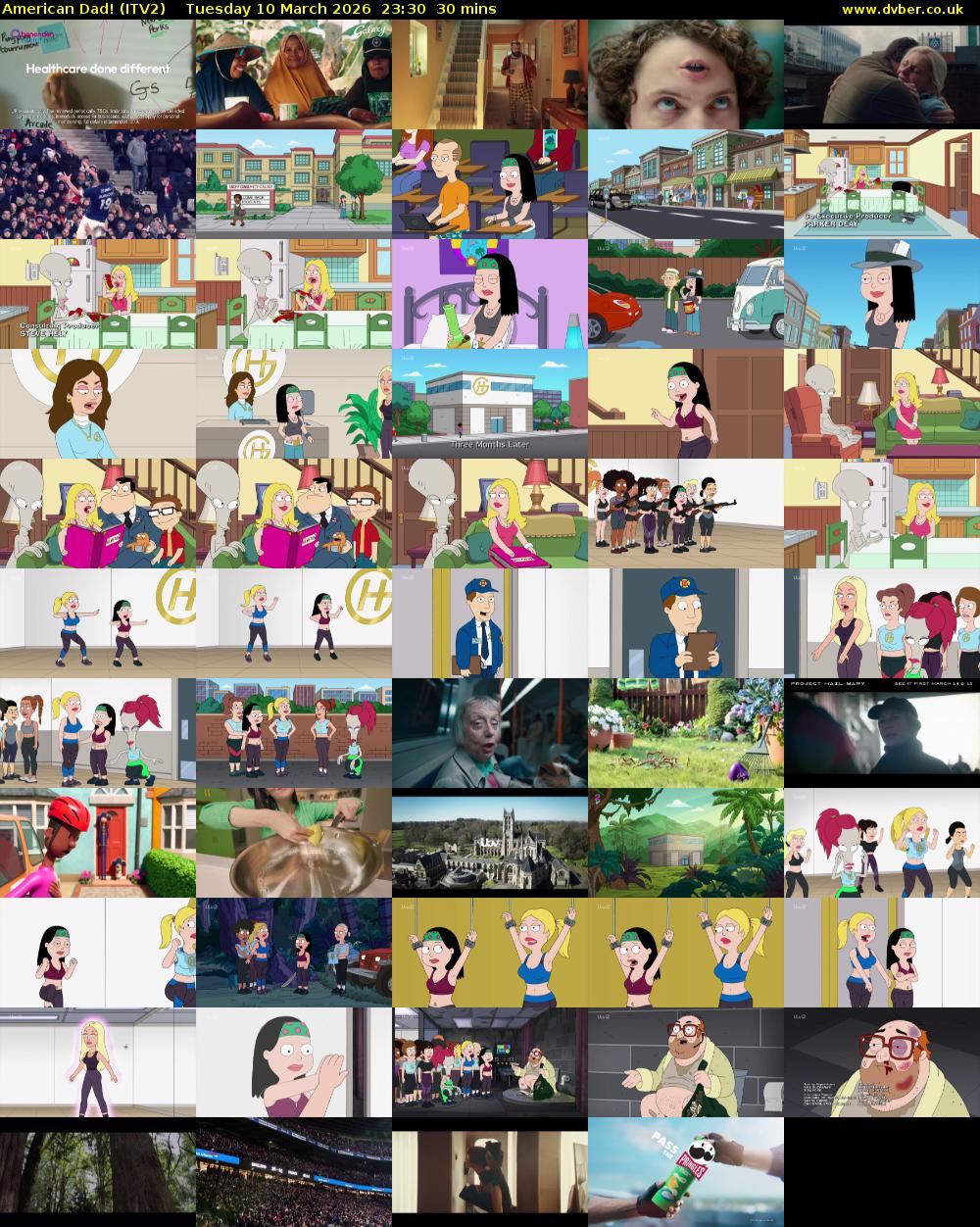 American Dad! (ITV2) Tuesday 10 March 2026 23:30 - 00:00