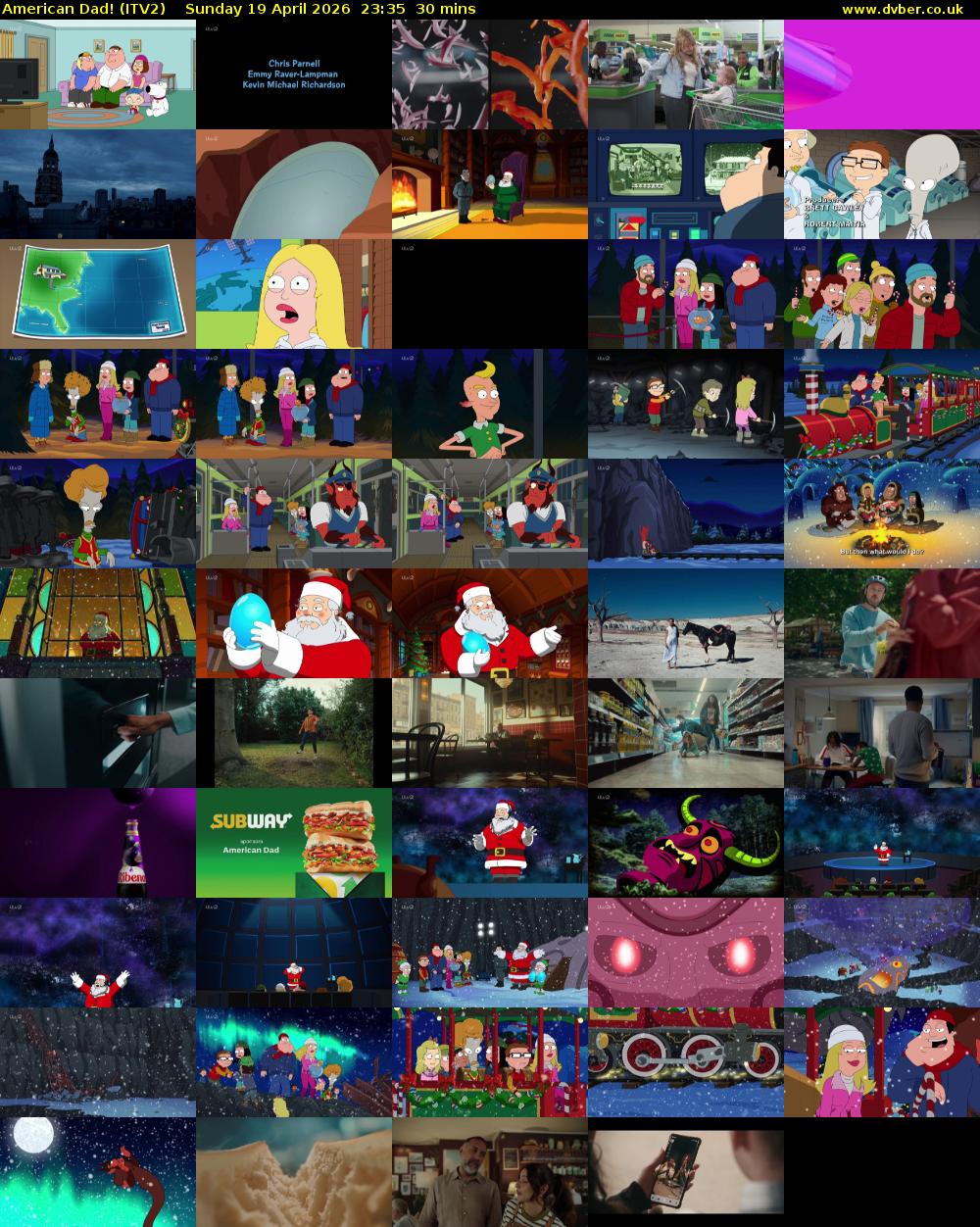 American Dad! (ITV2) Sunday 19 April 2026 23:35 - 00:05