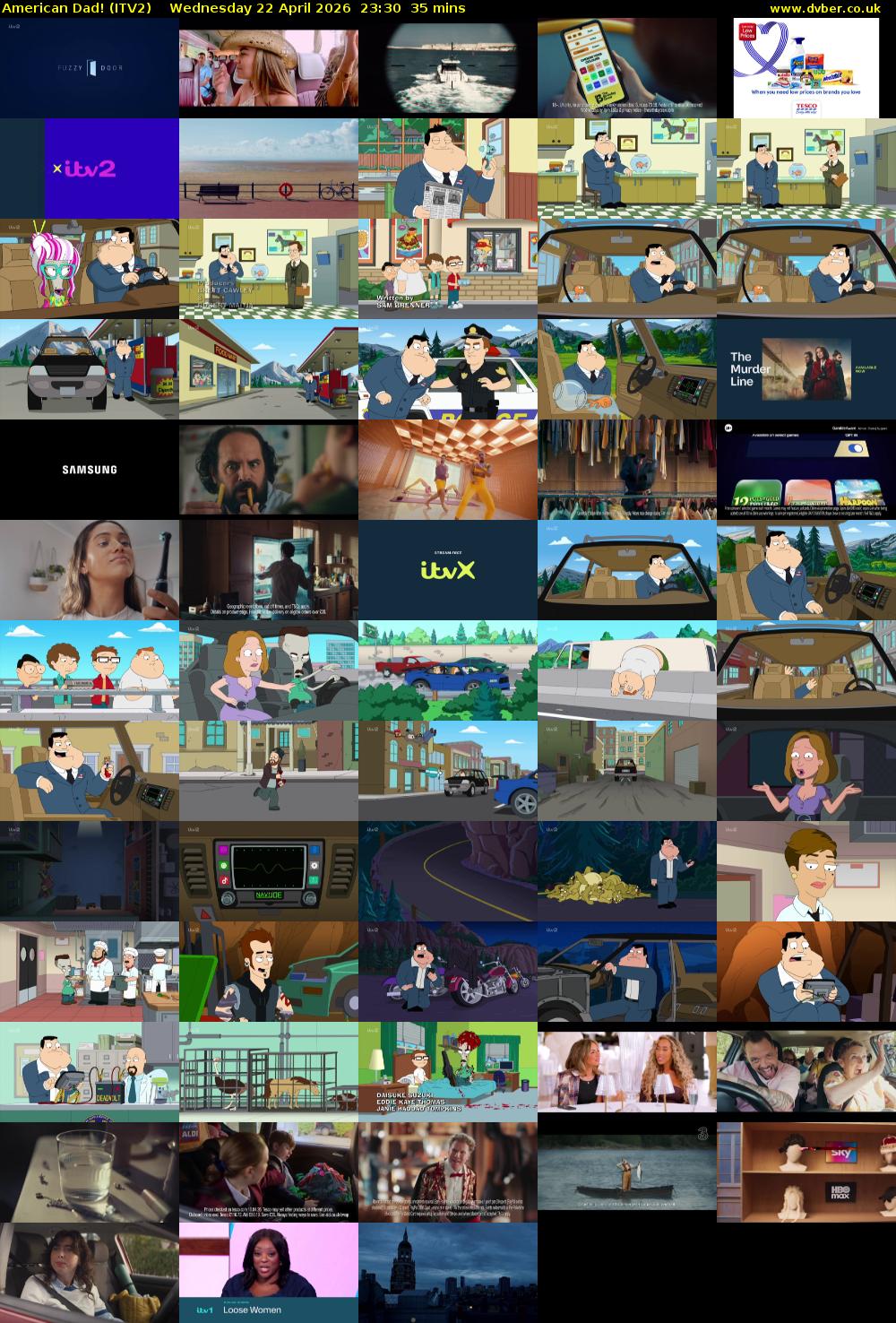 American Dad! (ITV2) Wednesday 22 April 2026 23:30 - 00:05
