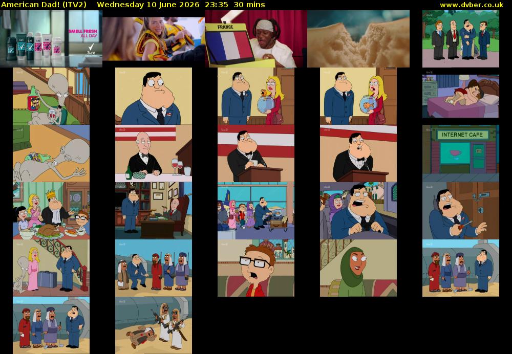 American Dad! (ITV2) Wednesday 10 June 2026 23:35 - 00:05