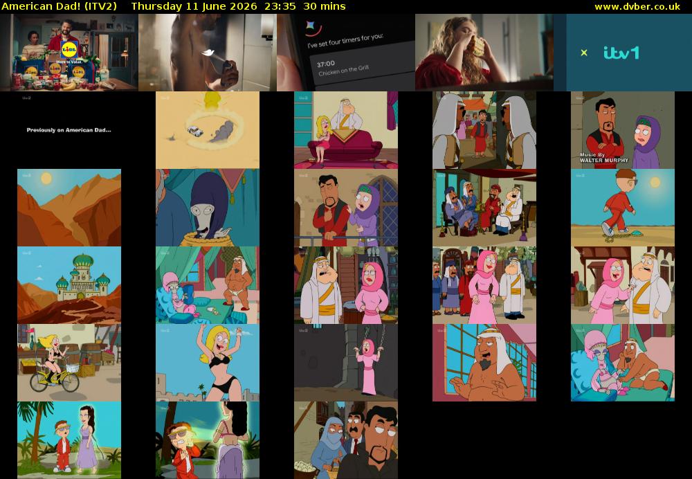 American Dad! (ITV2) Thursday 11 June 2026 23:35 - 00:05