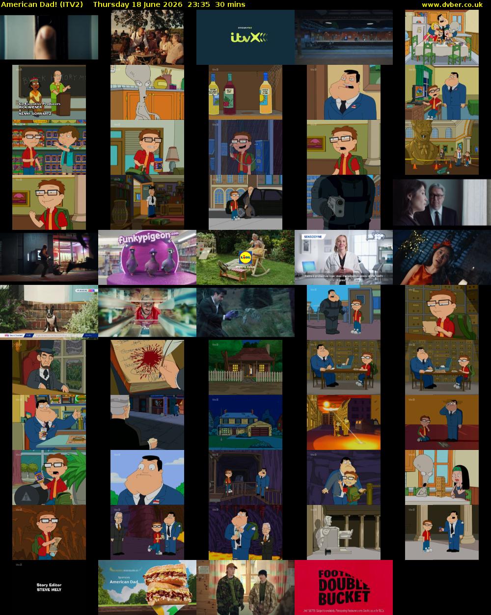American Dad! (ITV2) Thursday 18 June 2026 23:35 - 00:05