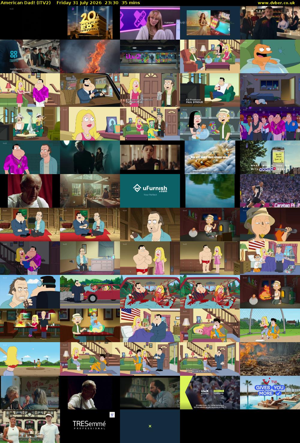 American Dad! (ITV2) Friday 31 July 2026 23:30 - 00:05