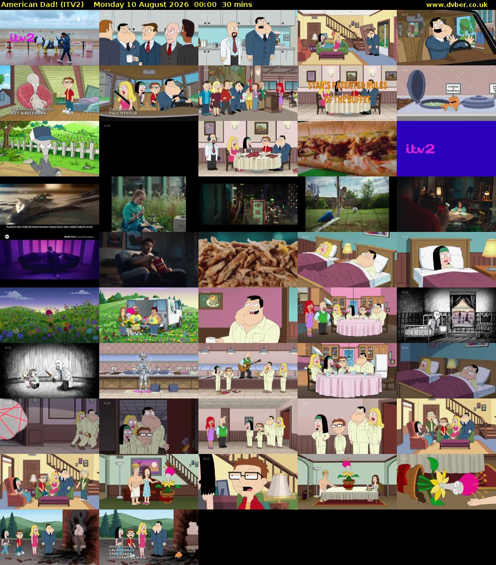 American Dad! (ITV2) Monday 10 August 2026 00:00 - 00:30