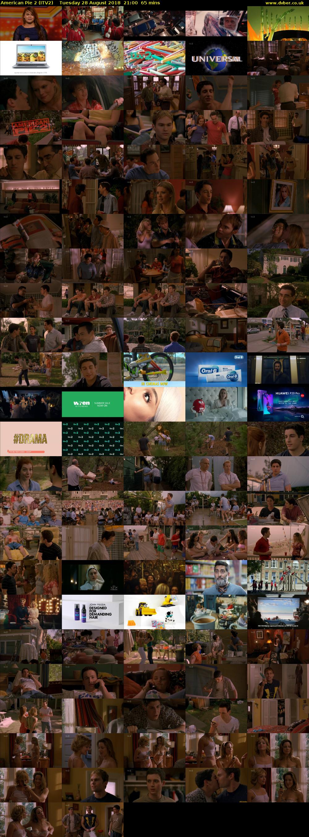 American Pie 2 (ITV2) Tuesday 28 August 2018 21:00 - 22:05