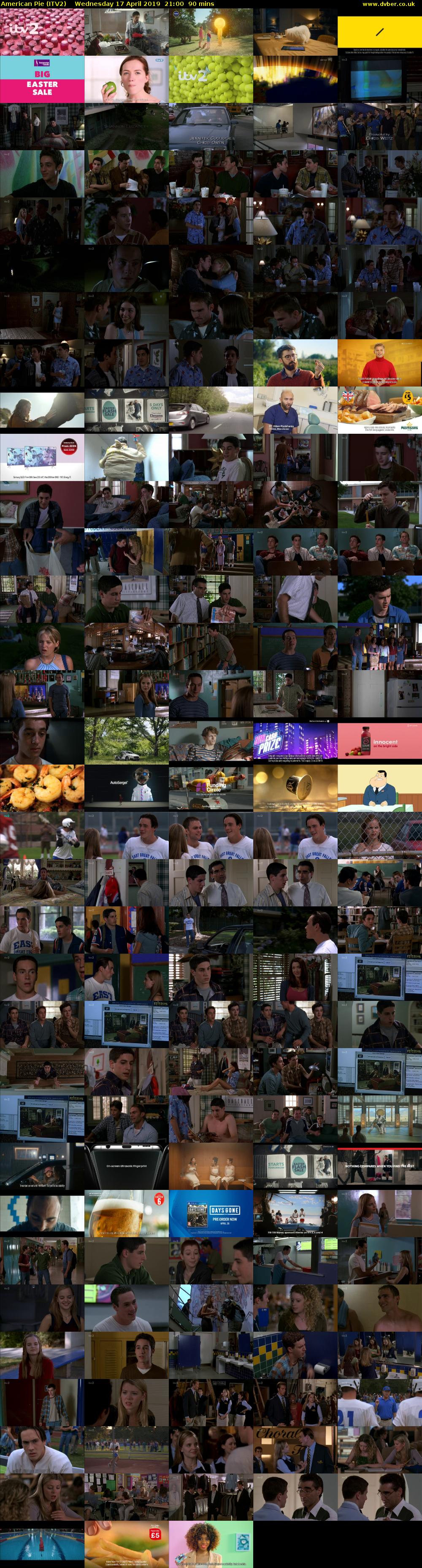 American Pie (ITV2) Wednesday 17 April 2019 21:00 - 22:30