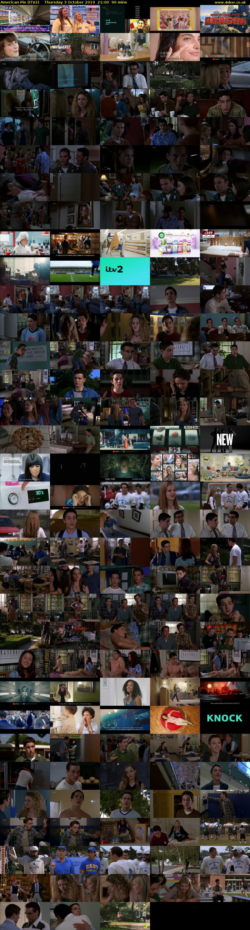 American Pie (ITV2) Thursday 3 October 2019 21:00 - 22:30